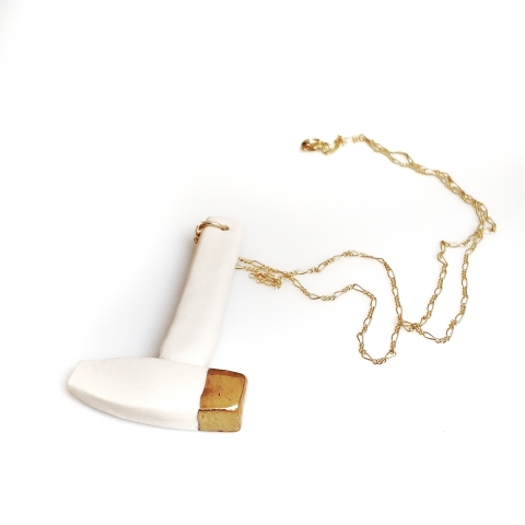 פטיש פורצלן עם זהב