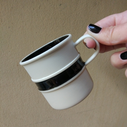 A vintage style porcelain cup
