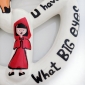 Little Red Riding Hood - bagel for hanging on a wall